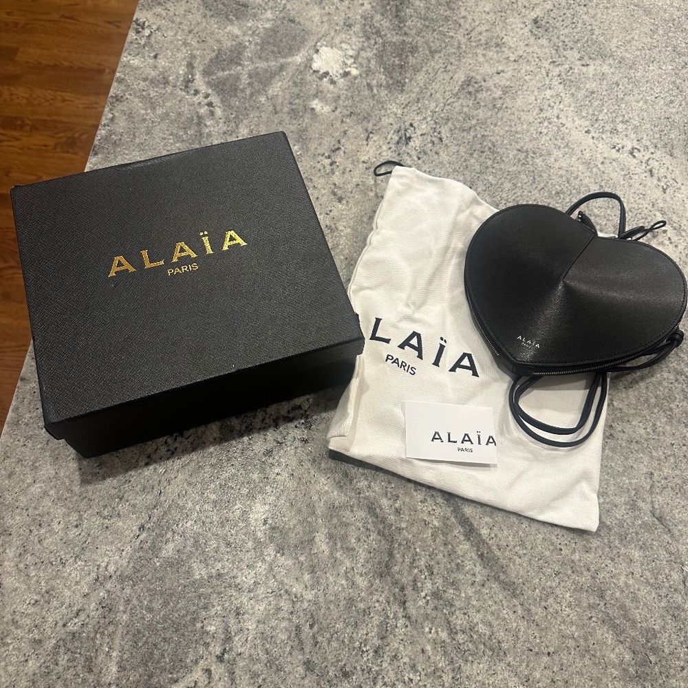 ALAIA Le Couer calfskin heart bag